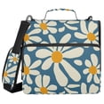 thumbnail image 1 of FORMRS Zipper Binder with Shoulder Strap 2-inch Ring 500 Sheet Capacity File Bag, Whimsy Daisy Pattern, 1 of 5