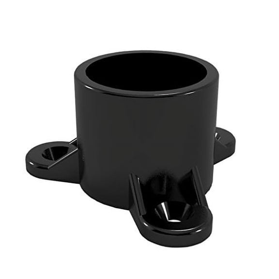 FORMUFIT F001ECT-BK-10 1" Furniture Grade Table Screw Cap in Black, 1.315" ID, PVC (Pack of 10)