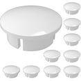 thumbnail image 1 of FORMUFIT F012IDC-WH-10 PVC Internal Domed End Cap, Furniture Grade, 1/2" Size, White , 10-Pack, 1 of 6