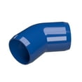thumbnail image 1 of FORMUFIT F11445E-BL-4 45 degree Elbow PVC Fitting, Furniture Grade, 1-1/4" Size, Blue , 4-Pack, 1 of 3