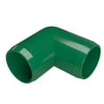 thumbnail image 1 of FORMUFIT F11490E-GR-4 90 degree Elbow PVC Fitting, Furniture Grade, 1-1/4" Size, Green , 4-Pack, 1 of 3