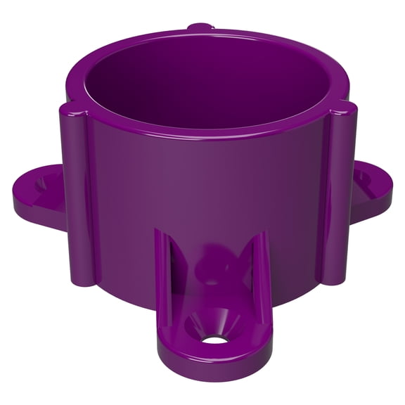 FORMUFIT F114ECT-PU-10 PVC Table Cap, Furniture Grade, 1-1/4 in. Size, Purple , 10-Pack