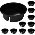 thumbnail image 1 of FORMUFIT F114IDC-BK-10 PVC Internal Domed End Cap, Furniture Grade, 1-1/4" Size, Black , 10-Pack, 1 of 4
