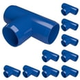 thumbnail image 1 of FORMUFIT PVC Fitting, Standard Tee , Furniture Grade, 1/2" Size, Blue, 10-Pack (F012TEE-BL-10), 1 of 7