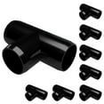 thumbnail image 1 of FORMUFIT PVC Fitting, Standard Tee , Furniture Grade, 3/4" Size, Black, 8-Pack (F034TEE-BK-8), 1 of 7