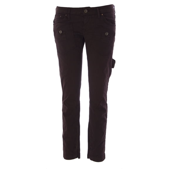 FORNARINA Women's Mayer Stretch Cotton Slim Fit Pants Sz 27 Choco