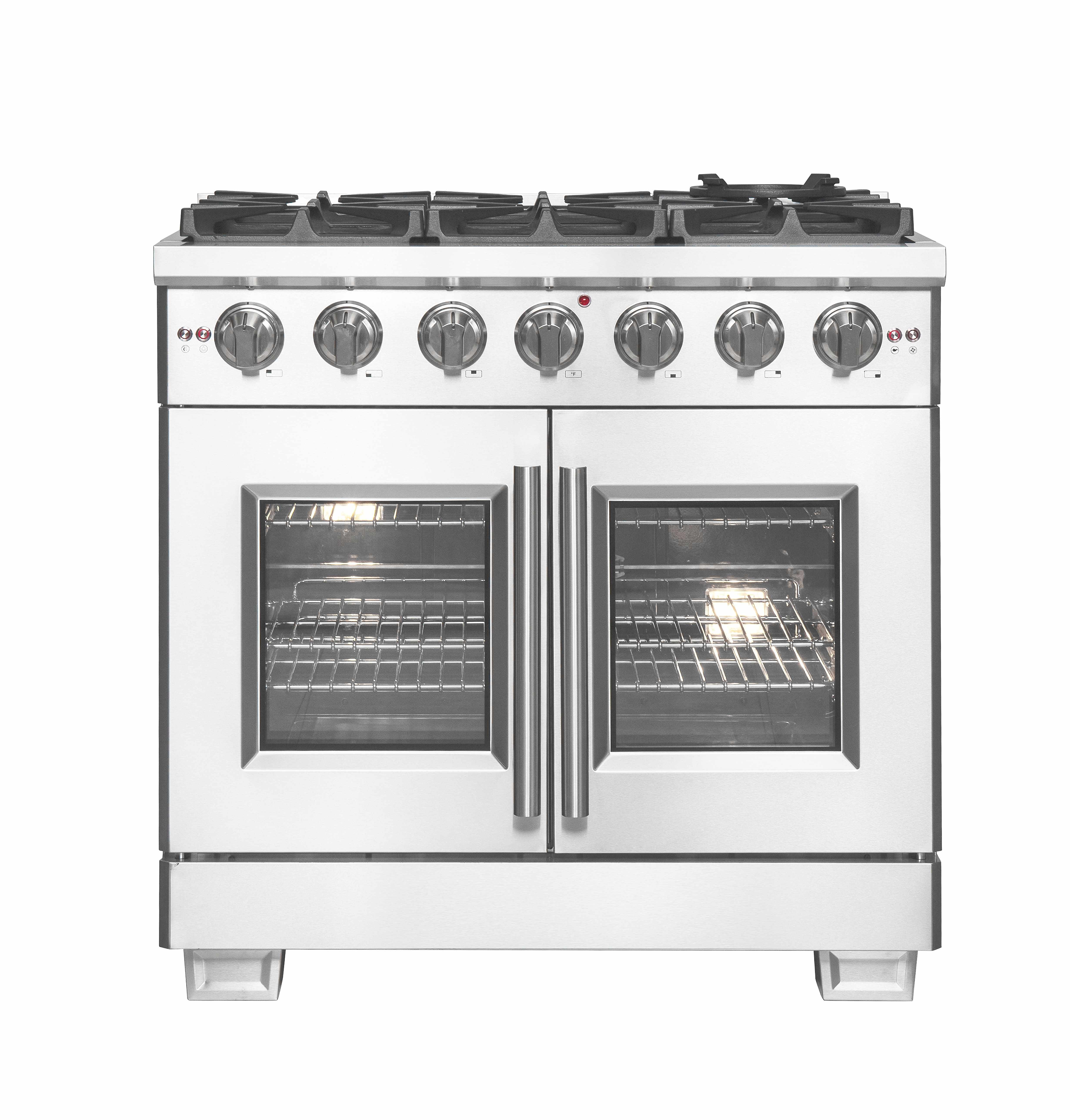 FORNO Capriasca 36" Freestanding French Door Gas Range