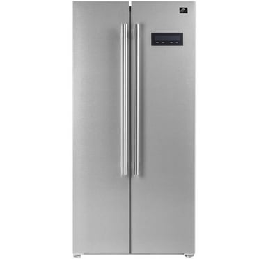 FORNO Salerno 33" Side-by-Side 15.6 Cu.Ft. Stainless Steel Refrigerator