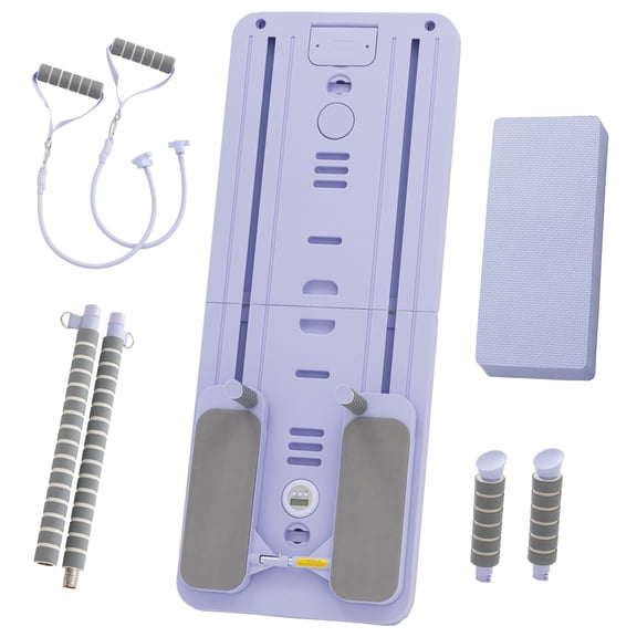 FOROUTIA All-in-One Foldable Pilates Board,Pilates Reformer Set with Timer Core for Home