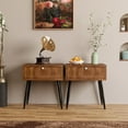 thumbnail image 1 of FOROUTIA Nightstand Set of 2 with Drawer,Modern Wood Bedside Table,Brown, 1 of 6