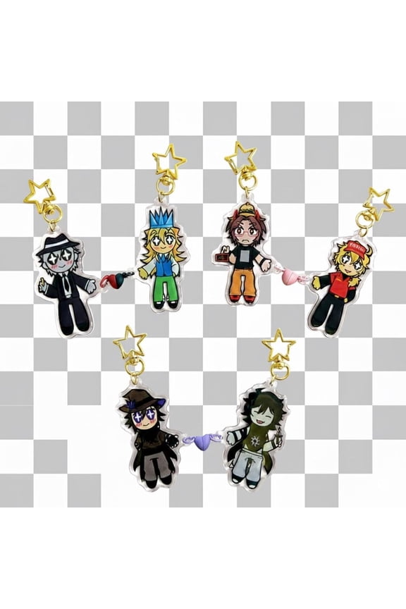 FORSAKEN Acrylic Keychains: Chance, Itrapped, 007n7, Azure, TwoTime, Elliot