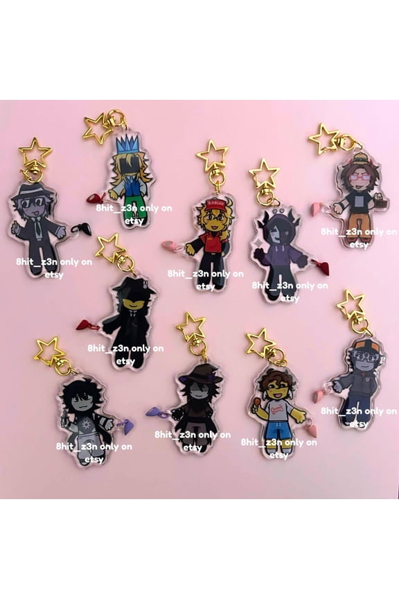 FORSAKEN Acrylic Keychains Magnetic 3'' - Online Game Chance Itrapped 007n7 Azure TwoTime Elliot mafioso noli, RANDOM 1 PACK