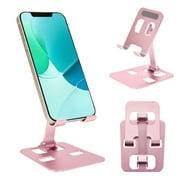 FORSHUYU Adjustable Aluminum Cell Phone Desk Stand for iPhone and Android Smartphones,Rose Gold