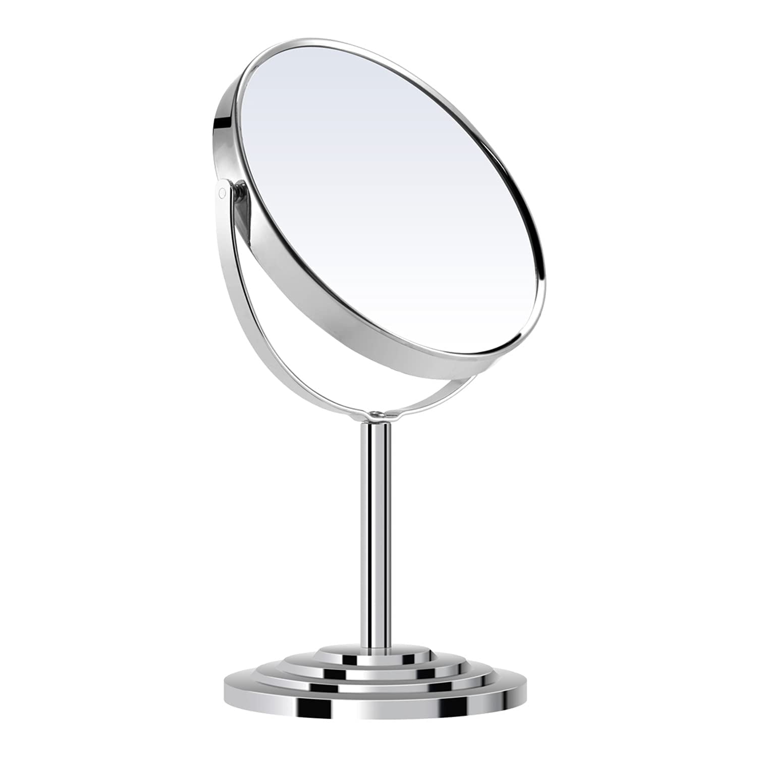FORSHUYU Desk Mirror Vintage Table Mirror with Stand, 7inch Double