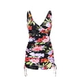 thumbnail image 1 of FORTANT Women's Floral Print Plus Size Two Piece Tankini Swimsuits Ruched Tummy Control Tankini Top with Swim Shorts, Size S-4XL, 1 of 8