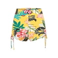 thumbnail image 1 of FORTANT Women's Floral Print Swim Boxer Shorts Side Tie Swimsuit Bottoms, Size S-4XL, 1 of 4