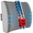 thumbnail image 1 of FORTEM Lumbar Support Cushion, Back Support For Office Chair and Car Seat, Back Rest for Gaming Chair, Memory Foam Pillow, Desk Chair Cushion, Breathable & Washable Cover, Adjustable Straps, 1 of 9