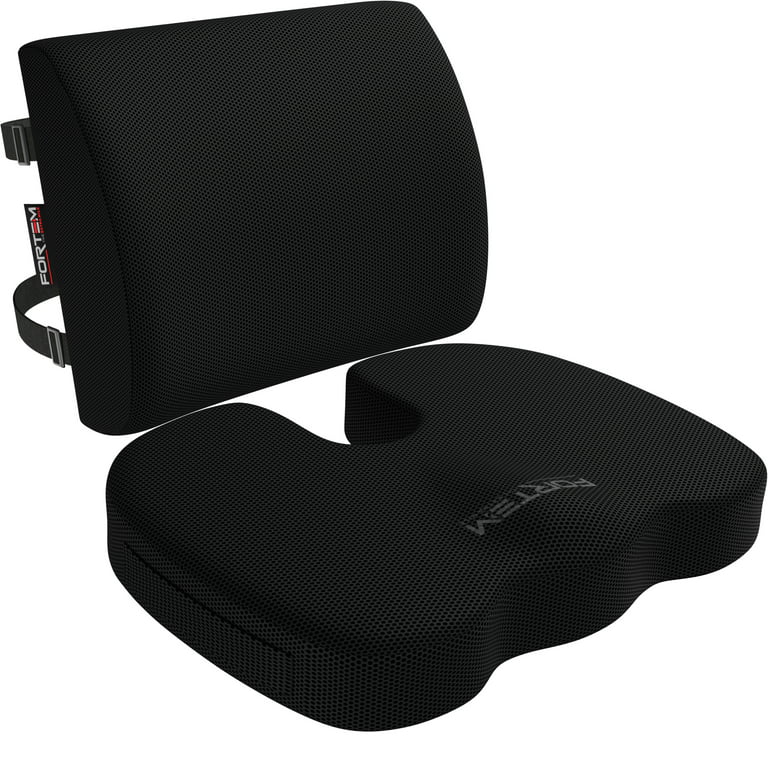 FORTEM Seat Cushion & Lumbar Support for Office Chair, Car