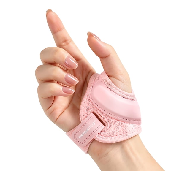 FORTEMOTUS Upgraded CMC Thumb Brace Thumb Splint, CMC Joint Pain Relief and Support, Osteoarthritis, Tendonitis, Arthritis, CMC Joint Thumb Arthritis Brace for Women Men (Pink, Right Hand, Medium)