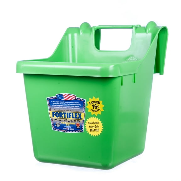 Fortex-Fortiflex 1301643 Bucket Feeder, Fortalloy Rubber Polymer, Green