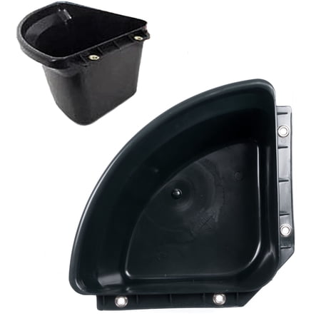 FORTEX-FORTIFLEX CF24BX 1-Piece Corner Feeder 24 qt Volume Brass/Fortalloy Rubber Polymer Black