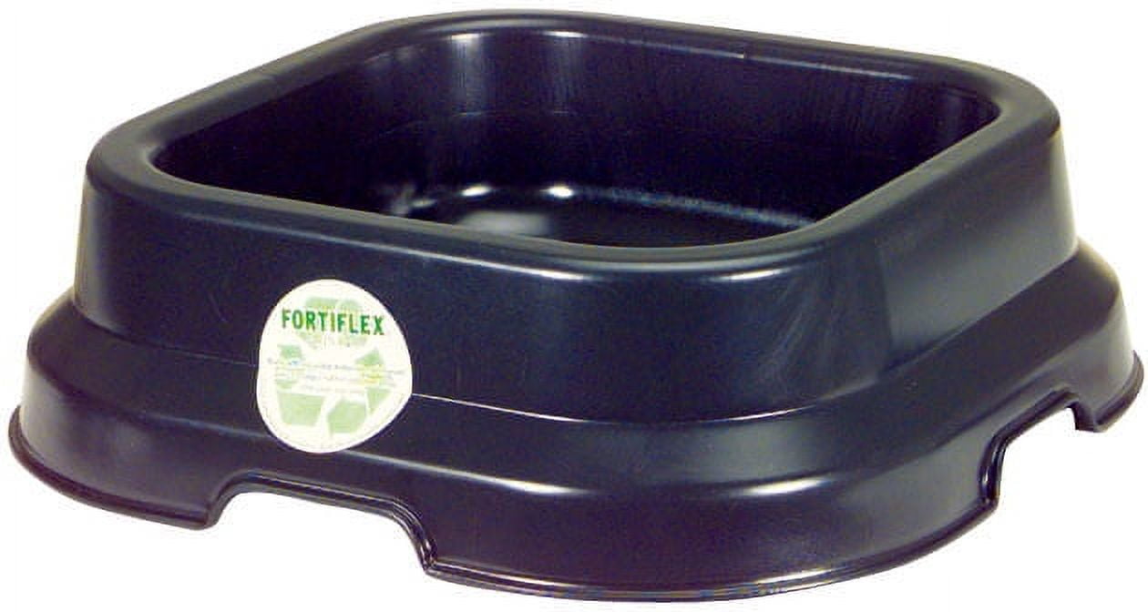 FORTEX-FORTIFLEX SBP-10 Salt Block Pan Polyethylene/Rubber Black