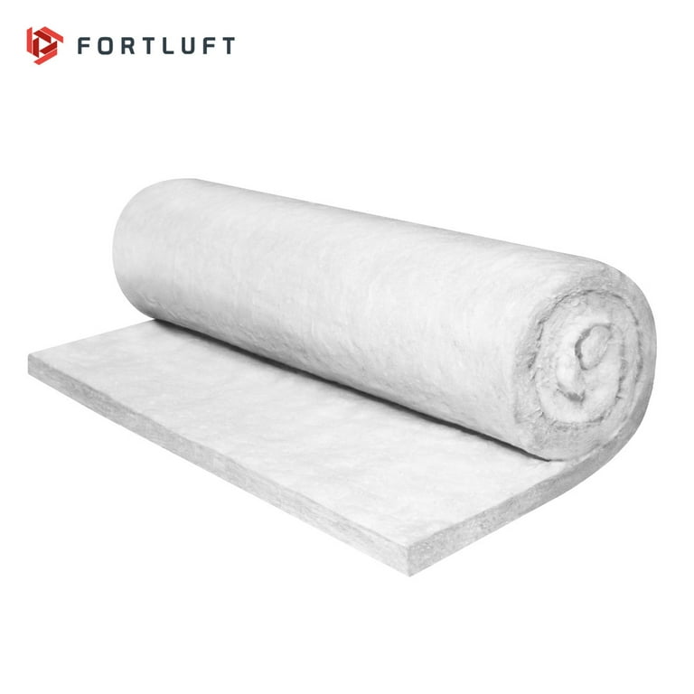 Fortluft Ceramic Fiber Insulation Exhaust Muffler Mat Packing 1/2(12.7mm)x12(305mm)x24(610mm)