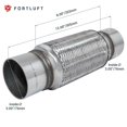 thumbnail image 1 of FORTLUFT Exhaust Flex Connector With Extension Pipes Stainless Steel 3.00''x8.00''x12.00''/76x203x305mm, 1 of 1