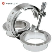 FORTLUFT Exhaust V-band Clamp Kit Male and Female Flanges Stainless Steel 2.00''/50.8mm