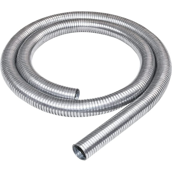 FORTLUFT Galvanized Exhaust Flex Tube, 1.25'' x 72.00''