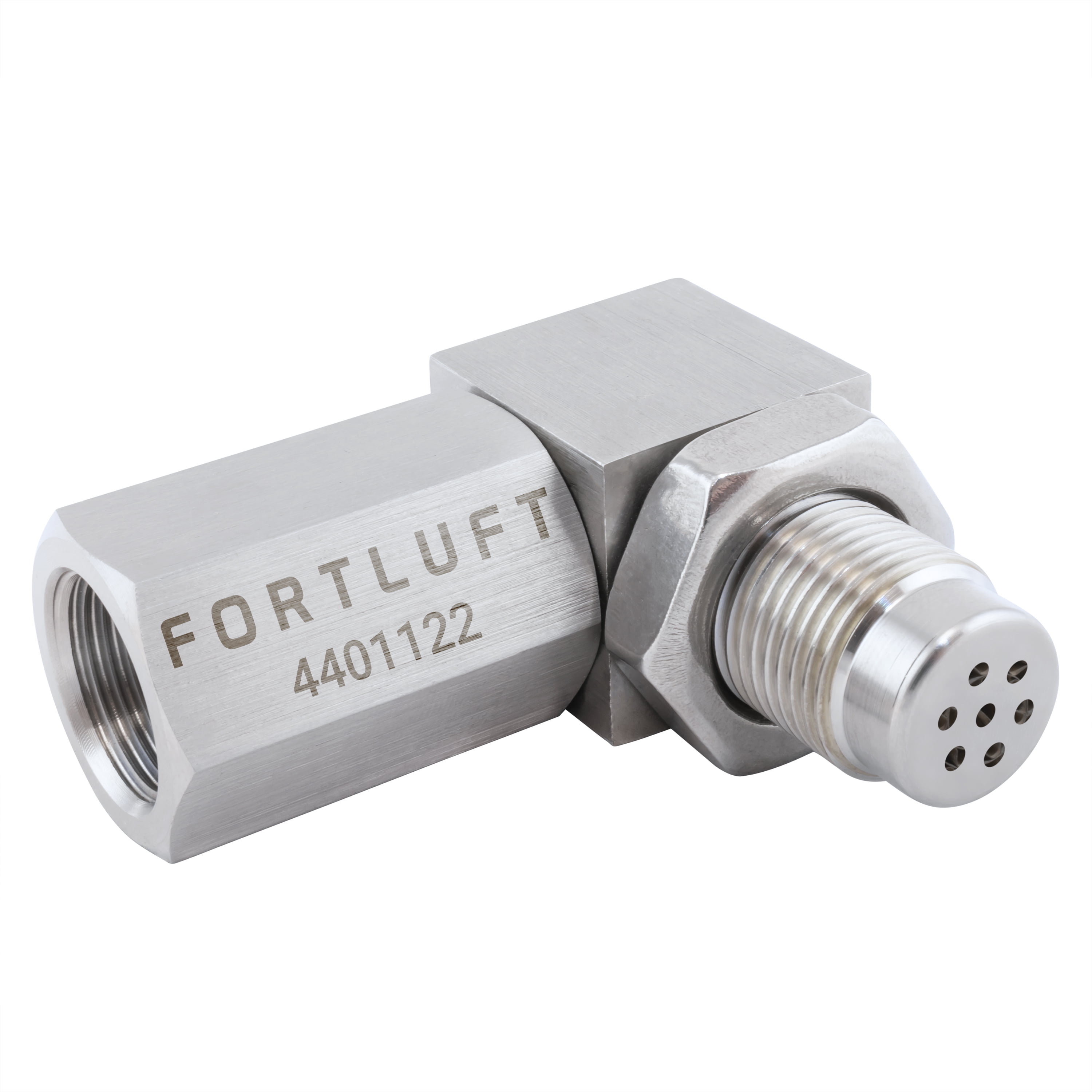 FORTLUFT Stainless Steel O2 Sensor Defouler, 90 Degree Angled, M18x1.5 Thread, Easy Installation