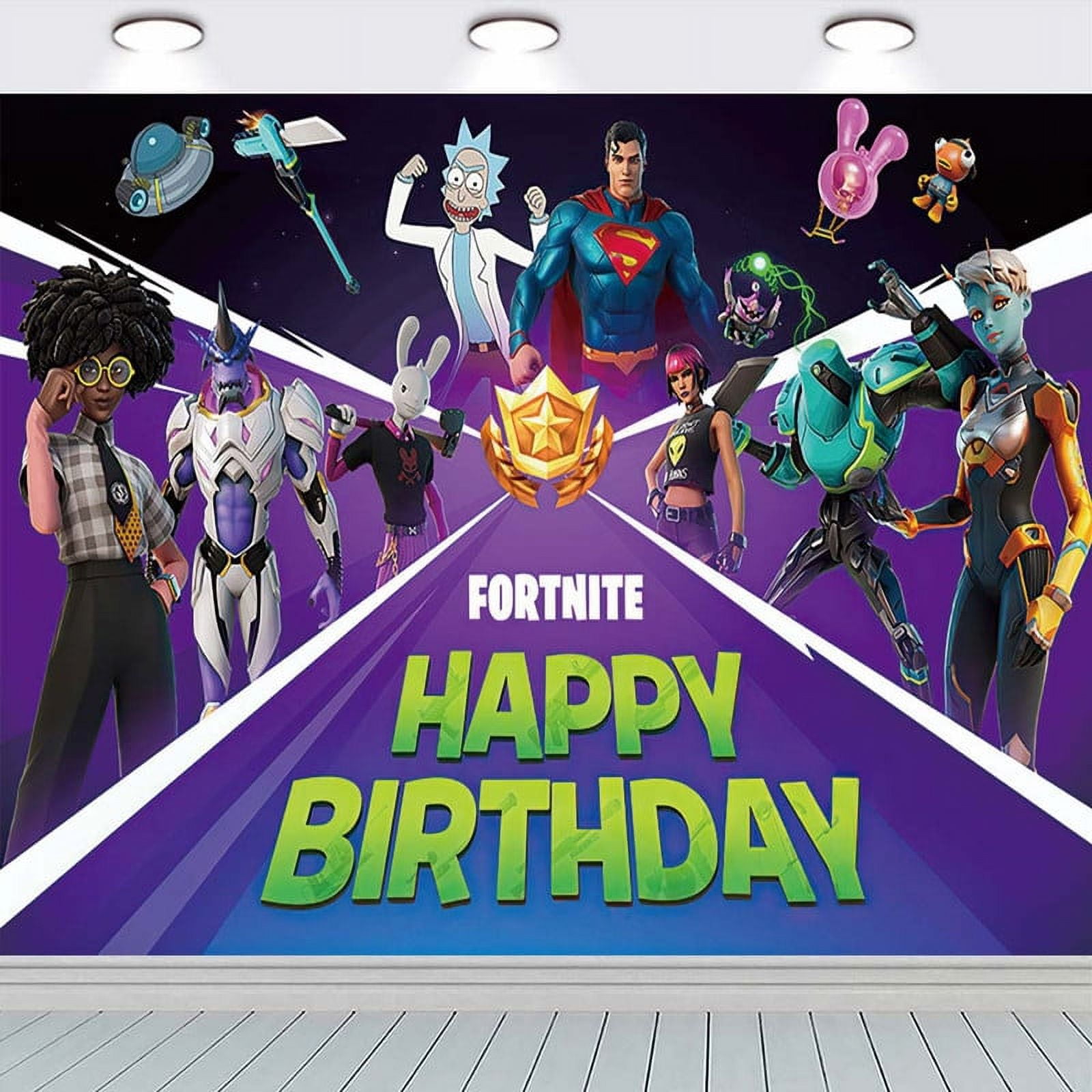 FORTNITE Birthday Banner Backdrop Background Taspestry Post Wall Decor