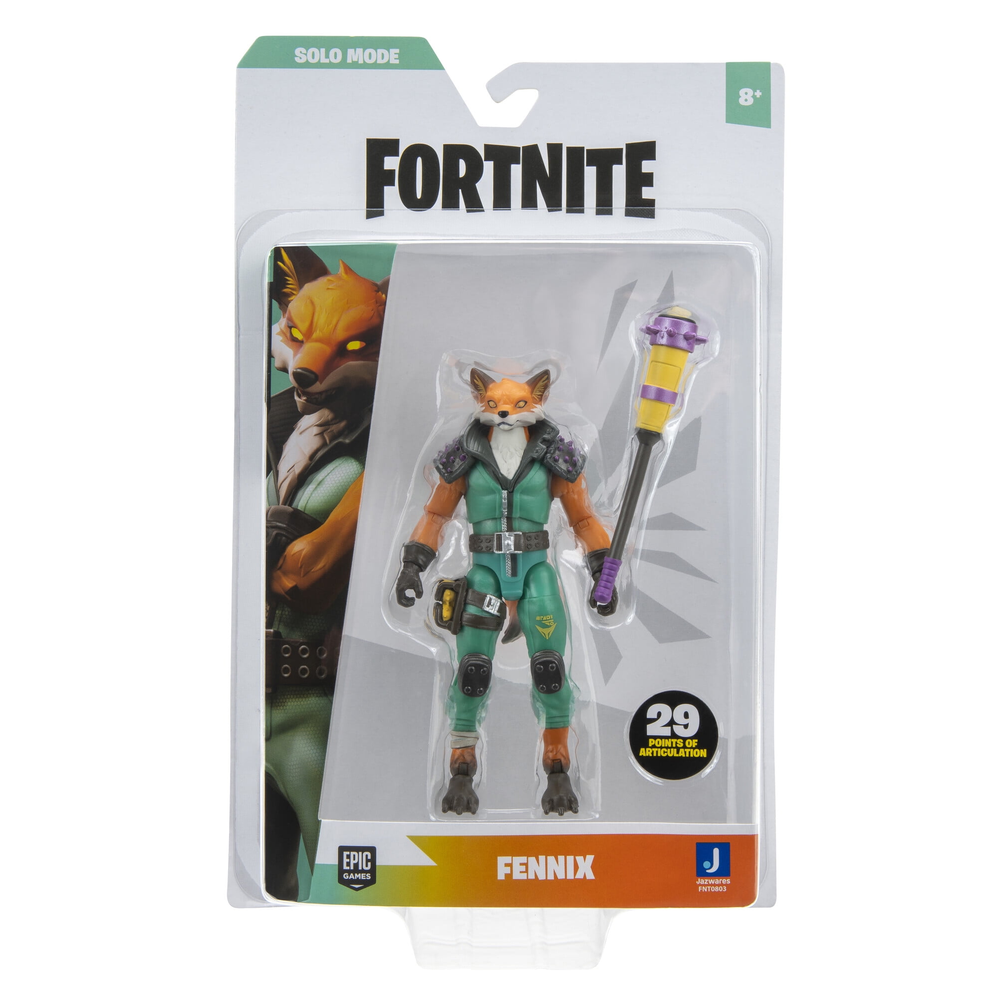FORTNITE FNT0803 Solo Mode Core Fennix, 4-inch Highly Detailed Figure with  Harvesting Tool