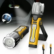 FORTO Magnetic Led Work Light, 2000 Lumen, Outdoor Flashlight IPX8 and 5 Modes, Suitable for Work, Camping, Fishing, Walking