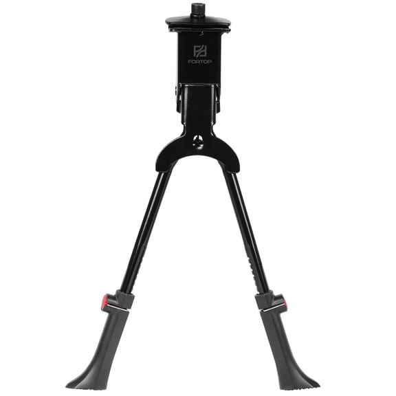FORTOP Heavy-Duty Double Leg Bicycle Kickstand, Center Mount Height Adjustable Bike Stand for 24-29 Inch Mountain, Road, and E-Bikes