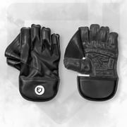 FORTRESS Original Black Wicket Keeping Gloves [3 Sizes] - Junior