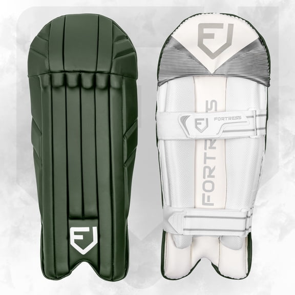 FORTRESS Original Pro Wicket Keeper Pads - Dark Green, Junior