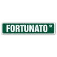 thumbnail image 1 of FORTUNATO Street Sign Childrens Name Room Sign | Indoor/Outdoor |  36" Wide, 1 of 5