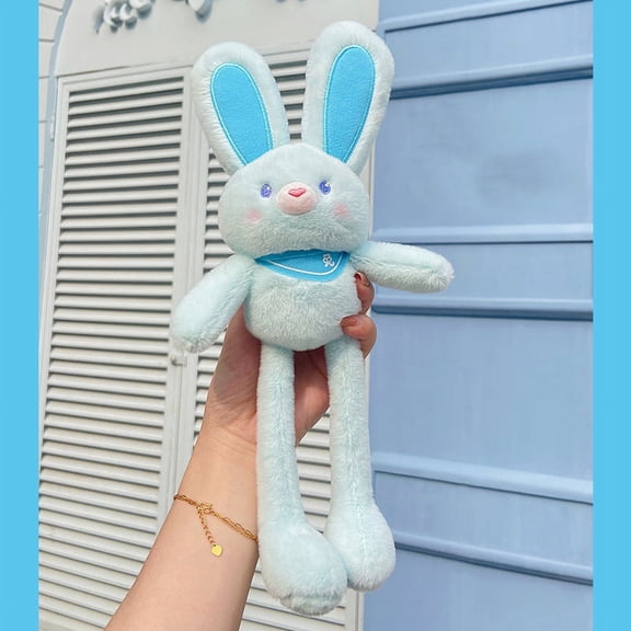 FORTUNE Plush Stretchable Rabbit Bunny Rabbit Doll Legs and Ears Adjustable Rabbit Plush Doll Soft Stuffed Toy