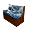 thumbnail image 1 of FORUDESIGNS Blue Marble Print 2 Pcs RV Dinette Cushion Covers Non-Slip Camper Seat Covers Dinette Booth Stretch Sofa Furniture Protector Sofa Slipover for Travel Trailer Couch, 1 of 7