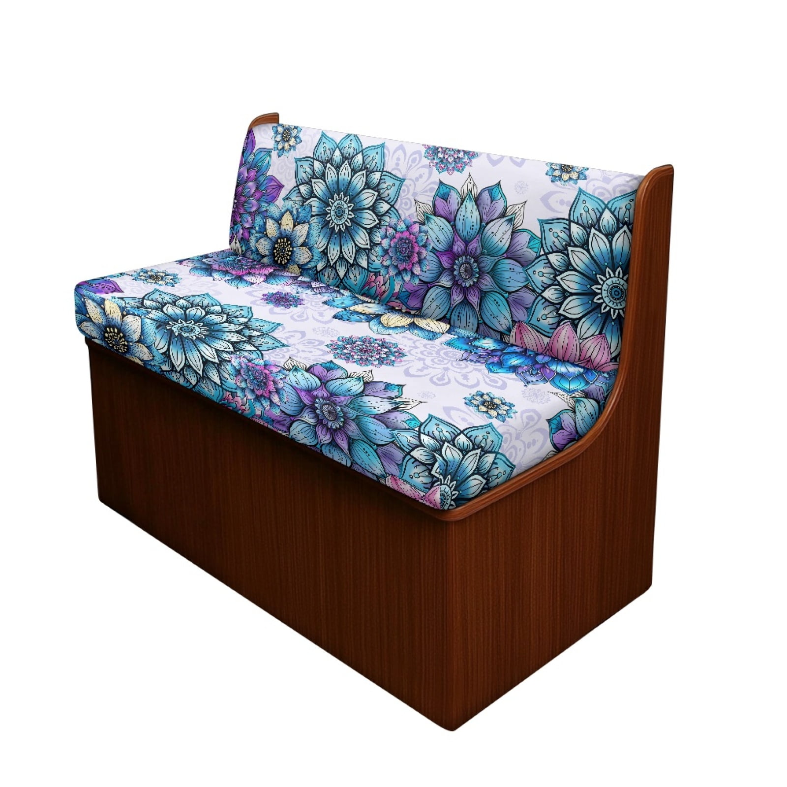 FORUDESIGNS Boho Mandala Flower Print RV Dinette Cushion Covers Wear-Resistan Camper Seat Covers Dinette Booth Stretch RV Couch Cover Include 1 Backrest Covers and 1 Bench Covers