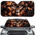 thumbnail image 1 of FORUDESIGNS Deer Camo Pattern Car Windshield Sun Shade Foldable Car Sunshade for Front Windshield Window Universal Sun Visor Heat Shield Fit for Car SUV Van Truck, 1 of 7
