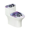 thumbnail image 1 of FORUDESIGNS Galaxy Butterfly Pattern Toilet Lid Cover Set of 2, Comfortable Bathroom Toilet Lid Cover Seat, Toilet Tank Lid Protector Fits Most Size Toilet Lids for Restroom, 1 of 8