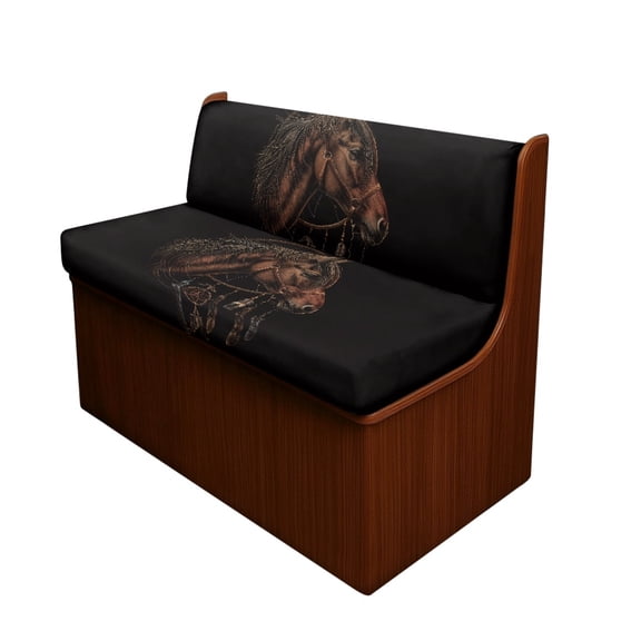 FORUDESIGNS Horse Dreamcatcher Pattern 2 Pcs RV Dinette Cushion Covers Stretch Sofa Furniture Protector Waterproof Loveseat Sofa Chair Cover Sofa Slipover for Travel Trailer Couch