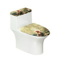thumbnail image 1 of FORUDESIGNS Rooster Chicken Pattern Toilet Lid Cover Set of 2, Comfortable Bathroom Toilet Lid Cover Seat, Toilet Tank Lid Protector Fits Most Size Toilet Lids for Restroom, 1 of 8