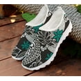 FORUDESIGNS Shoes Women Flats Sneakers 2024 Polynesian Tribal Flower