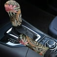 thumbnail image 1 of FORUDESIGNS Zebra Flower Print 2 PCS Car Handbrake Cover Gear Shift Cover Set, Non-Fading Vehicle Handbrake Grip Cover Shift Lever Handle Protector Universal Fit for SUV Sedan Van, 1 of 5