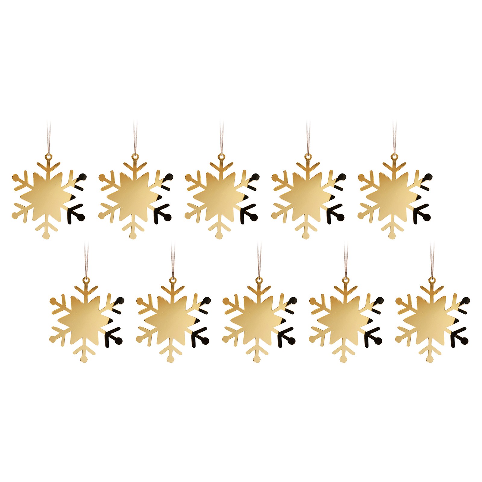 FORYULIK Glass Vase with Rope 10 Pack Christmas Pendants Christmas