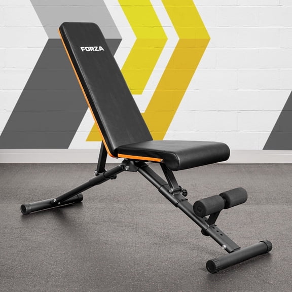 FORZA Adjustable Weight Bench  Multi-Purpose Home Gym Bench for Strength Training & Core Workouts
