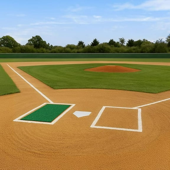 FORZA Baseball/Softball Stance Training Mat – Cushioned, Spike-Resistant Turf – Two-Way Design for Ambidextrous Use – 3 Sizes